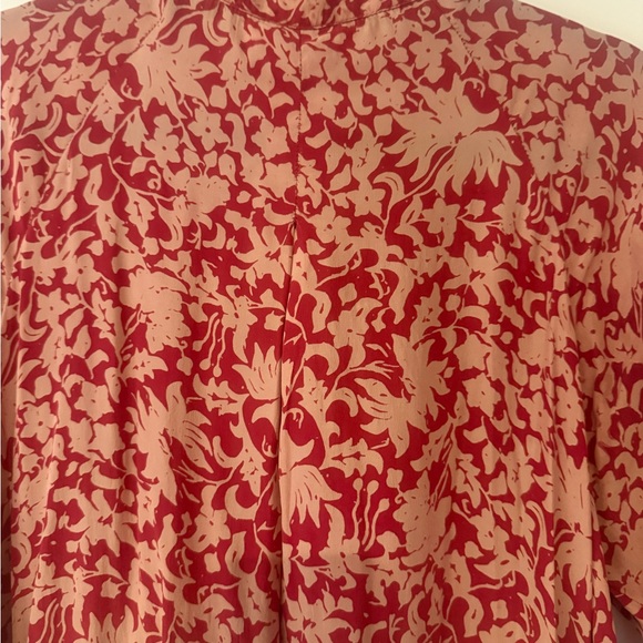 Natalie Martin Red and Cream Long Sleeve Dress - Picture 11 of 11